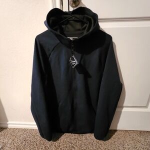 New Russell Athletic Fusion Knit Men's Pullover Hoodie Navy Blue Size M